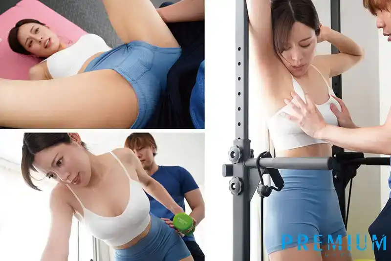 PRED-537 妻子在家裏附近的健身房被教練NTR中出 健身中汗流浹背的SEX運動的劇照9