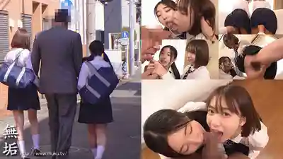 MUKD-558 W美少女雙飛！變態大叔來襲。騙倆女學生回家，穿上騷浪cosplay狂幹不停 ~ 湊波流 皆月光 的劇照1