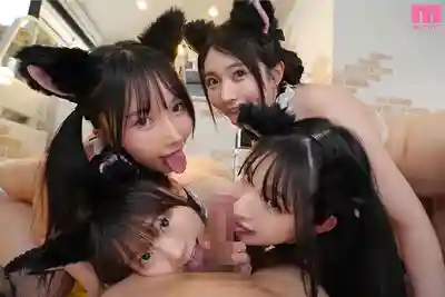 MIAB-575 發情期貓娘！蘿莉貧乳系貓娘中出交尾 貓娘後宮咖啡廳 ~ 由良佳奈 皆月光 藤田柚 姫野らん 的劇照2