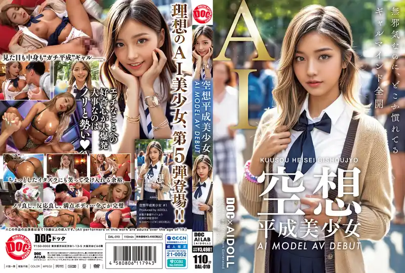 空想平成美少女 AI MODEL AV DEBUT 背景图片