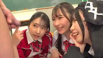 DNJR-160 JK系後宮擼管學園 正確射精課程！從打手槍到中出做愛 ~ 皆月光 宮西光 南日菜乃 川栄結愛的劇照3
