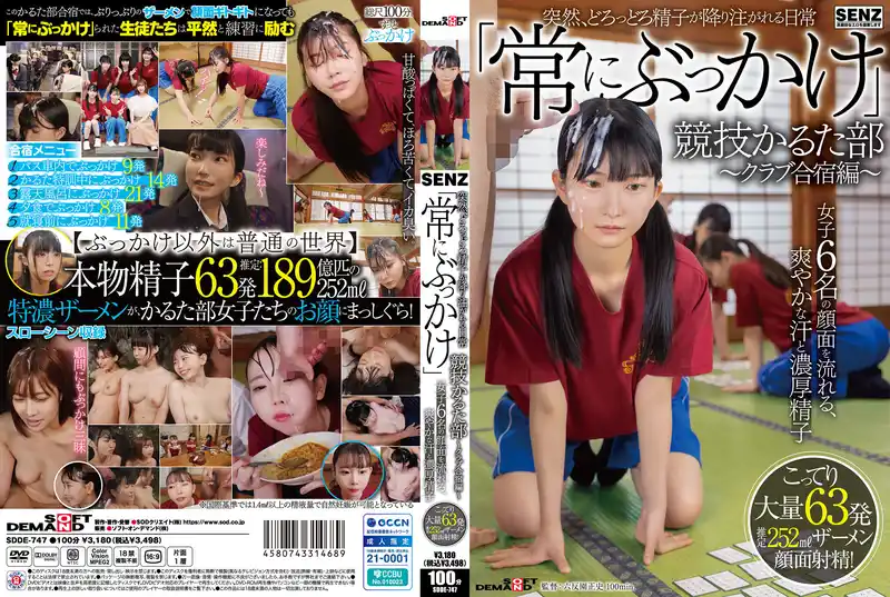 突然濃稠精液傾瀉而下的日常 ～俱樂部集訓篇～ 6名少女臉上流淌汗水與濃厚精液 63發超大量精液顏射！ ~ 伊織雛乃 藤田柚 有加裏乃乃花 夏川步 背景图片